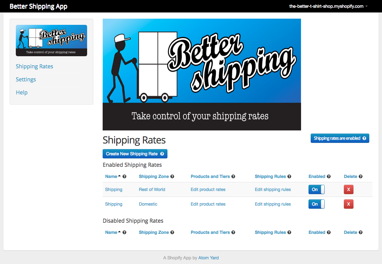 Better Shipping Shipping Rates