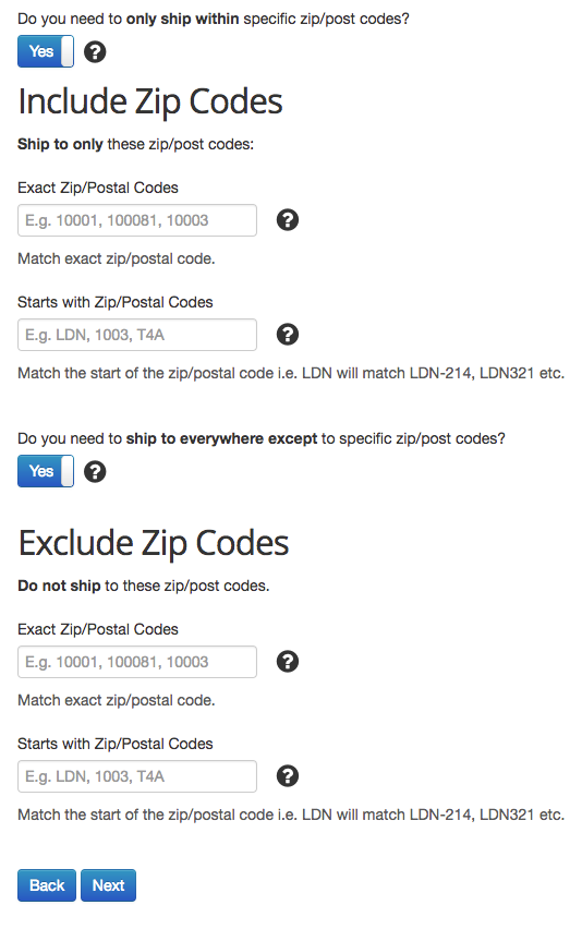 Better Shipping Create Shipping Rate
