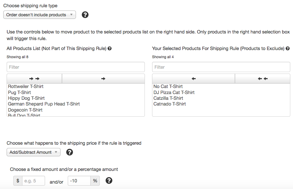 Better Shipping Shipping Rules